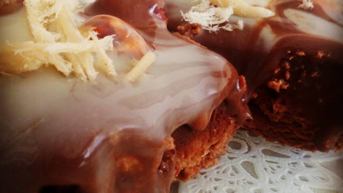 עוגיית שוקולד גנאש ואגוזי לוז