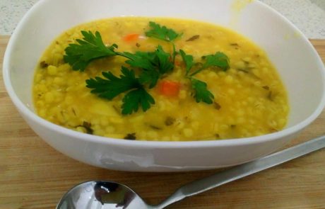 מרק גריסי פנינה וירקות