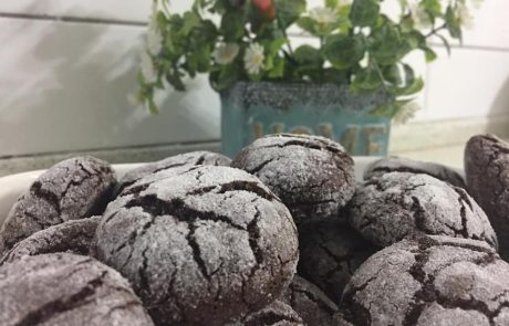 עוגיות שוקולד מושלגות